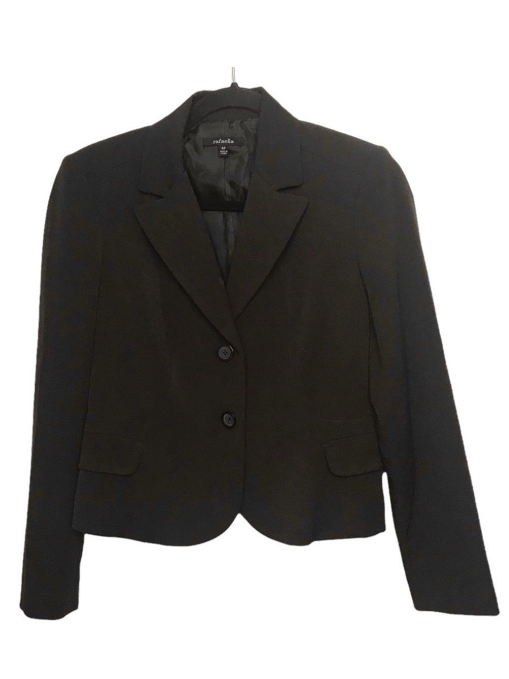 Rafaella Brown Blazer Coat Jacket Size 4 Petite